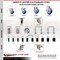 Service Caster 3 Inch 316SS Blue Poly Swivel 1-1/2 Inch Expanding Stem Caster Lock Brake SCC SCC-SS316TTLEX20S314-PPUB-BLUE-112 - alternate 1